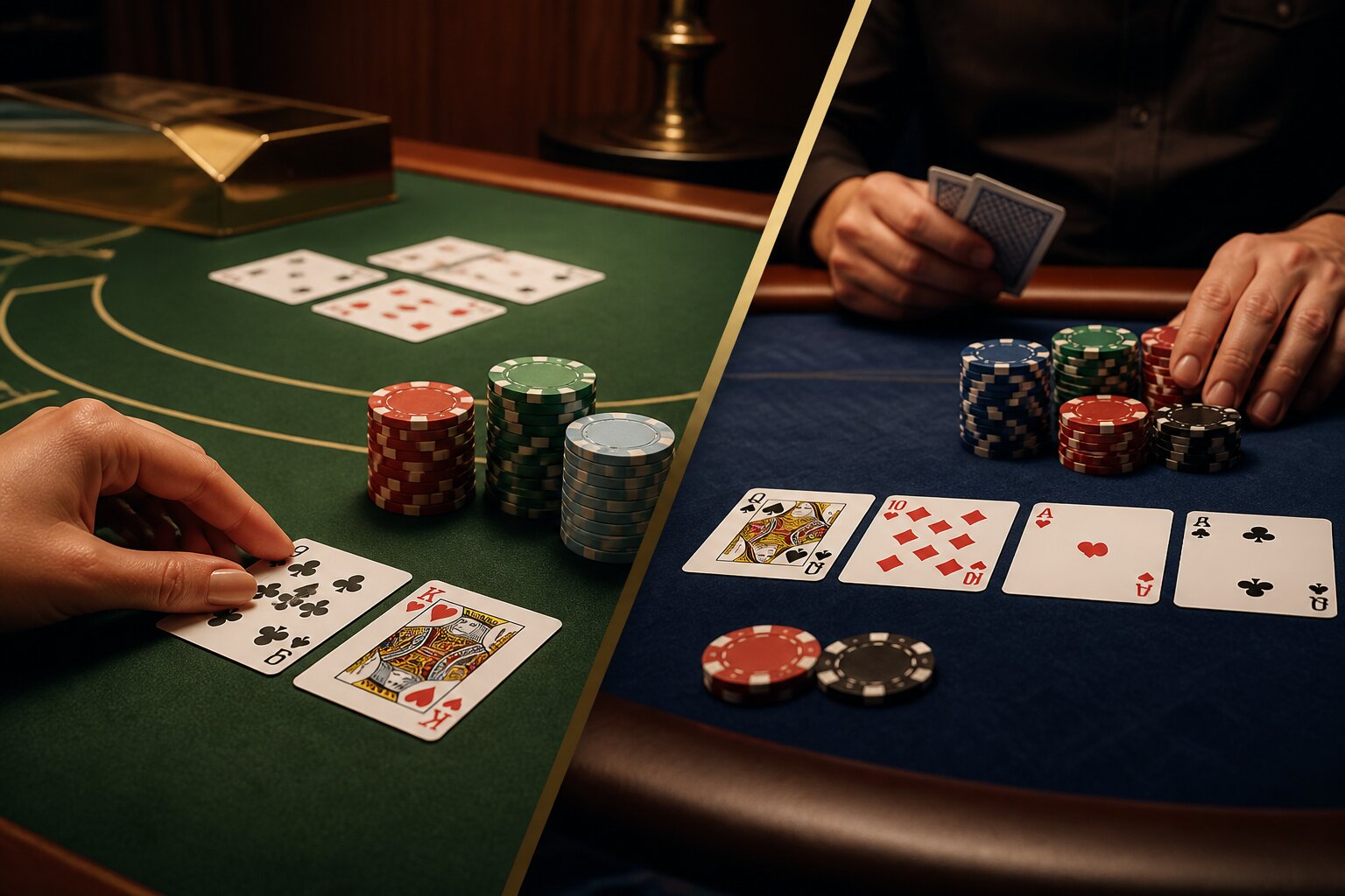 Baccarat vs Poker: Comparing Card Game Rules, Odds & Gameplay